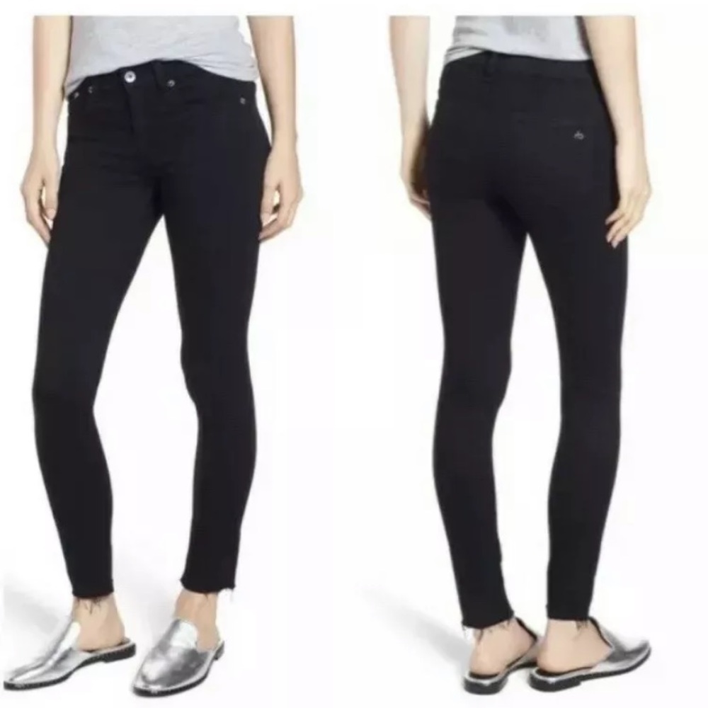 Rag & Bone Raw Hem Ankle Skinny Jeans